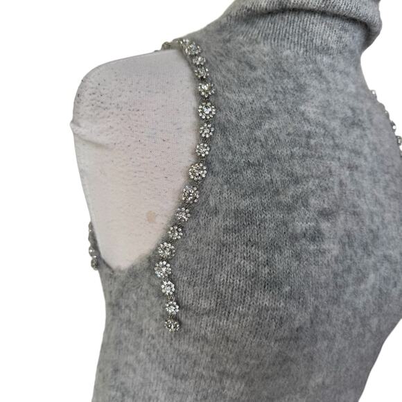 ZARA SS24 Grey Knit Sleeveless Top with Rhinestones 9598/262 Medium - Picture 5 of 7